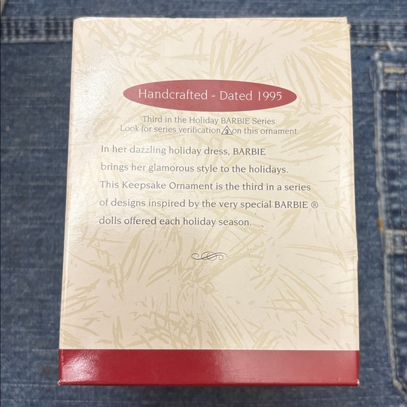 Vintage‎ 1995 Holiday Barbie Hallmark Keepsake Christmas Ornament #3 in Box - Picture 9 of 14